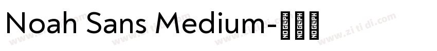 Noah Sans Medium字体转换